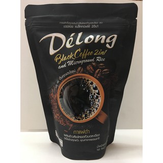 กาแฟดำ Delong ผสมข้าวสังข์หยด 120 กรัม