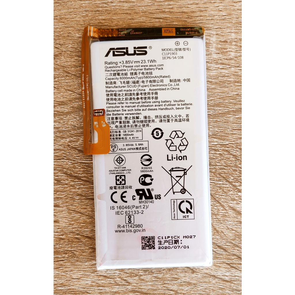 🌸 แบตเตอรี่แท้ For Asus ROG Phone 3 ZS661KS Battery Model C11P1903 แถมฟรีอุปกรณ์ถอดแบต !!! 🌸