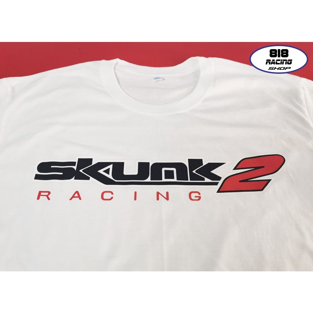 เสื้อยืด RACING เสื้อซิ่ง [COTTON 100%] [SKUNK 2]