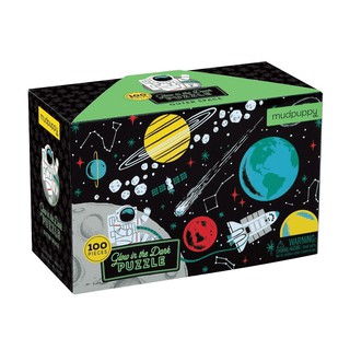 Mudpuppy – Glow in the dark puzzle ลาย Outer Space