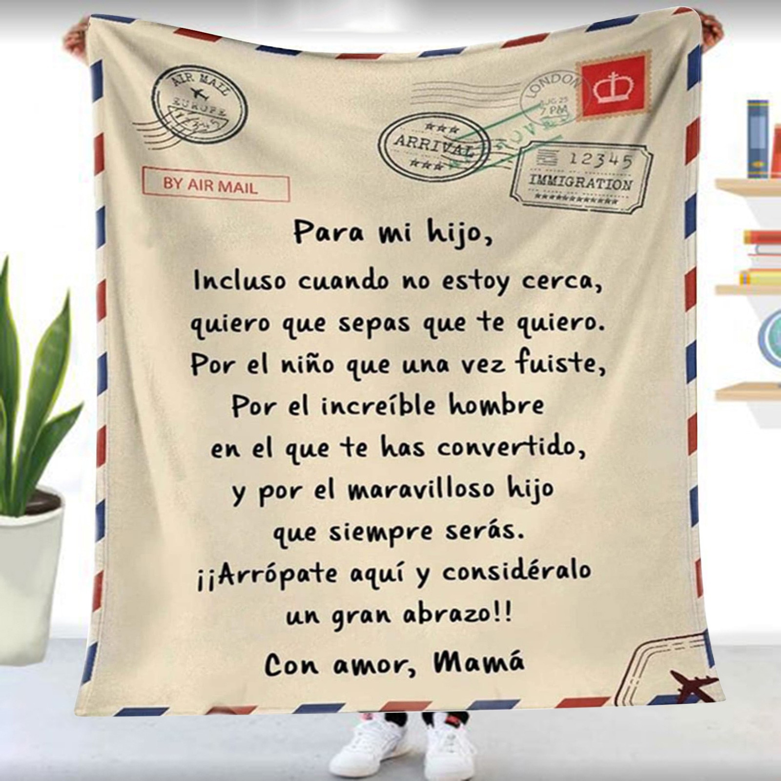 Flannel Throw Spanish Blanket Letter Printed Quilts Air Mail 3d Keep Warm Sofa Child Blanket Home Textiles Dreamlike Fam à¸£à¸²à¸„à¸²à¸— à¸