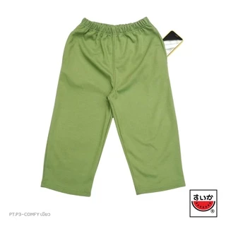เสื้อแตงโม (SUIKA) - เกงเกงเอวยางยืด ขา 3 ส่วน รุ่น COMFYสี ไวน์ เขียว น้ำตาล ฟ้า ม่วง กะปิ ส้ ( PT.P3-COMFY)