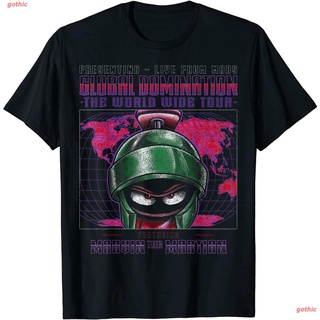 เสื้อยืดแขนสั้น มาร์วิน มาร์เชียน Looney Tunes Marvin The Martian Global Domination Tour T-Shirt Sports T-shirt