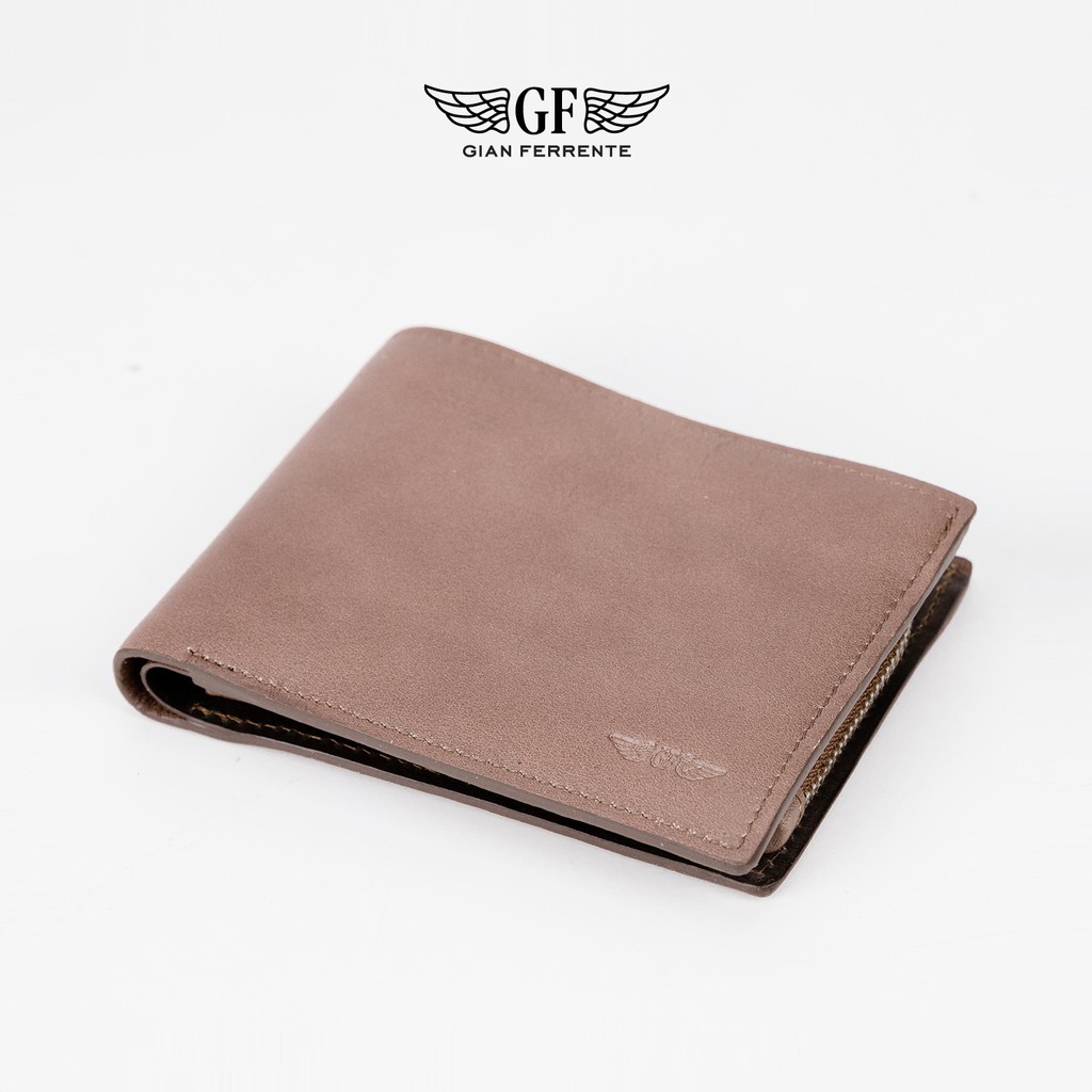 Gian Ferrente กระเป๋าสตางค์ผู้ชาย / แบบสองพับ พร้อมช่องซิปใส่เหรียญ Wallet no.44 Merano Collection