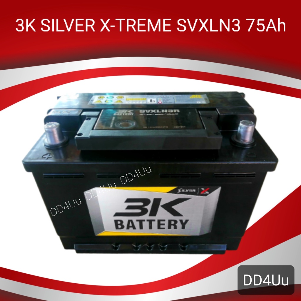 3K SILVER X-TREME SVXLN3 แบตเตอรี่รถยนต์ แบตแห้ง แบตรถยุโรป