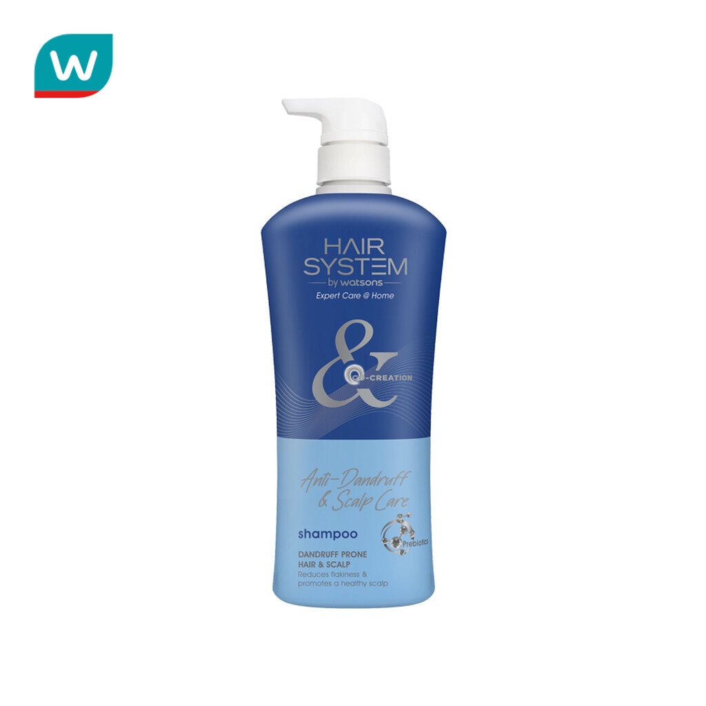 Hair System by Watsons แฮร์ ซิสเตม บาย วัตสัน แอนตี้-แดนดรัฟ แอนด์ สแคลพ์ แคร์ แชมพู 500มล.