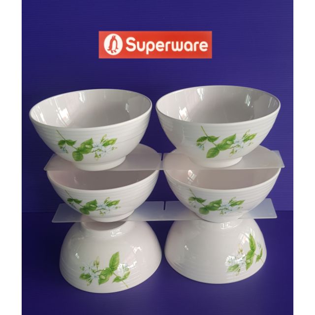 ซุปเปอร์แวร์ชาม 6 นิ้ว 6 ชิ้น ลายจัสมิน ราคาลด899บาท