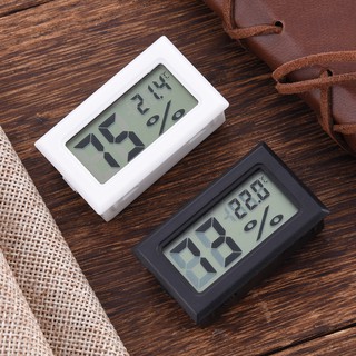 Digital LCD thermometer hygrometer Temperature Humidity Meter(Black/White) พร้อมถ่านแถม