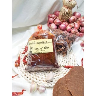 พริกน้ำเงี้ยวป้าสุข ขนาด 500 g. ฟรีดอกงิ้ว เจ้าดังเชียงราย ทำทานได้ 1 หม้อใหญ่ น้ำพริกผัดแห้งสำเร็จพร้อมปรุงน้ำเงี้ยว