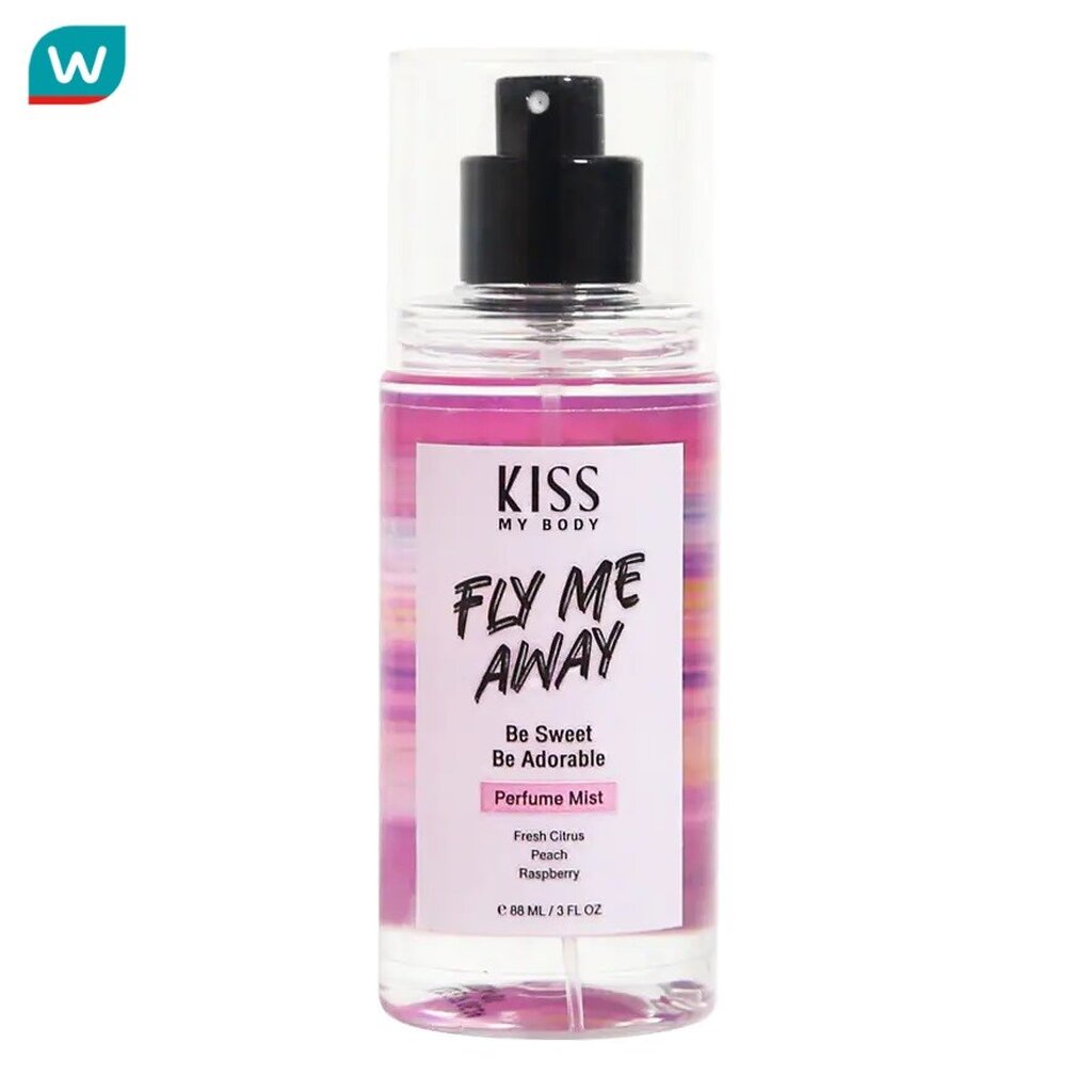 Kiss My Body คิส มาย บอดี้ เพอร์ฟูม มิสต์ ฟลาย มี อะเวย์ 88 มล. น้ำหอม สเปรย์น้ำหอม