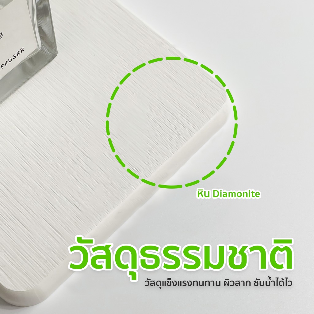 แผ่นหินรองเเก้ว ที่รองแก้วน้ำ ซับน้ำไว แห้งไว แผ่นหินรองแก้วนำเข้าจากญี่ปุ่น ดูดซับน้ำได้อย่างรวดเร็ว ปลอดภัย[MANCAFE] - รูปที่ 4