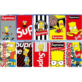 สติ๊กเกอร์ติดบัตร BTS MRT คีย์การ์ด #(the simpsons &amp; snoopy) set 2 (1-20)