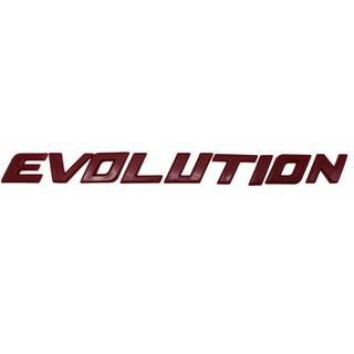 โลโก้ "EVOLUTION" สูง2.5เซน สีแดง สำหรับ Mitsubishi Triton Pajero Sport ปี 2000-2019