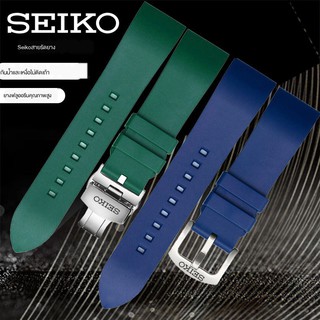 band สาย▦SEIKO Rubber สายรัดซิลิโคนเบอร์ 5 Water Ghost Canned Abalone Waterproof and Tool-Free Quick Release Bracelet 2