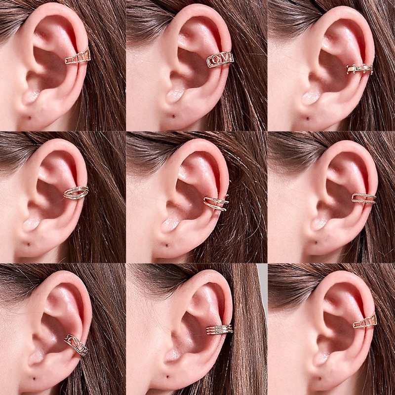 ร้านไทย Earcuff งานมินิมอล2 ต่างหูเกี่ยวสไตล์เกาหลี ต่างหูหนีบเกาหลี ต่างหูเกี่ยว ear cuff