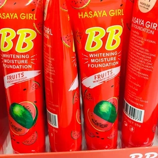 H6079 ครีมแตงโมBB HASAYA GIRL🍉🍉 แบบหลอดบีบ เกลี่ยง่าย กลิ่มหอม