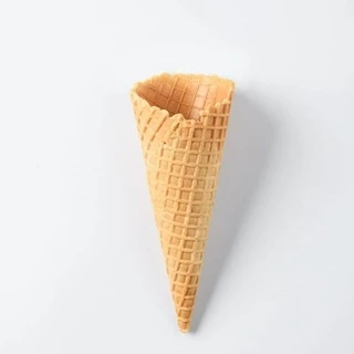 วาฟเฟิลโคน (ใหญ่) รสวนิลา บรรจุ 60 ชิ้น Waffle cone Vanilla flavor (Large) 60 PCS.