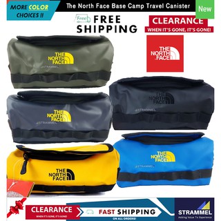 Waterproof The North Face Base Camp Travel Canister Wash Toiletry Bag (ขนาดเล็ก) กระเป๋าเดินทาง ตั้งแคมป์