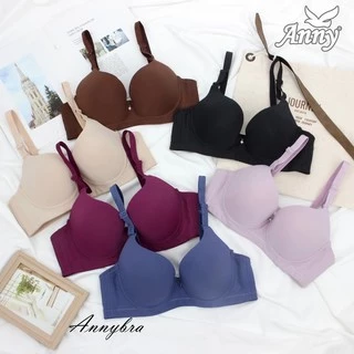 ชุดชั้นใน Anny รุ่น1392 คัพB เสื้อใน 3ตะขอ บรามีโครง เต็มทรง ฟองน้ำนุ่มบาง 4 mm สวมใส่สบาย เก็บข้างดี ใส่กระชับ ทรงอกชิด