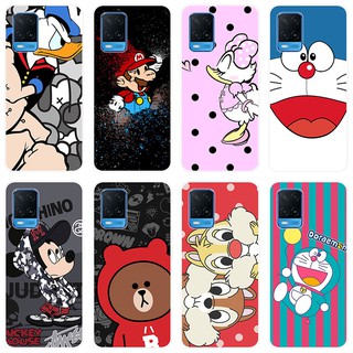 เคสสำหรับ OPPO A54 Case Silicone Back Cover Soft Casing OPPOA54 A54 2021 cartoon TPU เคส Animation