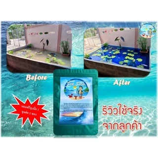 สีน้ำเทียม 250 กรัม Sea Sora (ผงเปลี่ยนสีน้ำเร่งด่วน)(สีฟ้าน้ำทะเล)(ผงทำสีน้ำทะเล) 250 กรัม