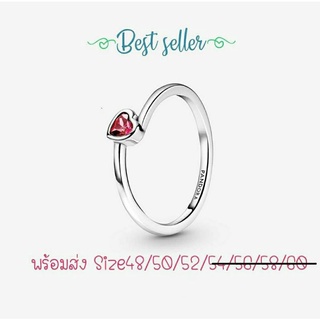 Pandora silver  ring  แหวนหัวใจ