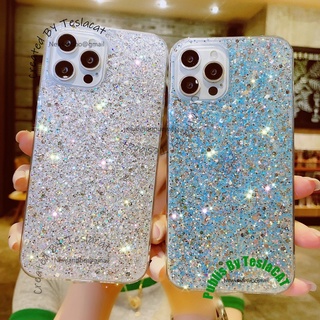 Bling Bling Shine เคสโทรศัพท์มือถือ ลายกลิตเตอร์ สําหรับ iPhone 14 13 12 Pro max 11 14Plus 13Pro 12Mini 13mini