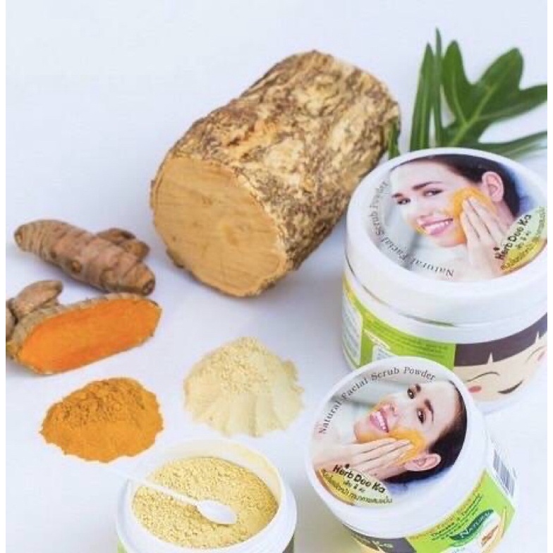 ผงขัดหน้าทานาคาผสมขมิ้นกระปุกใหญ่125กรัม1กระปุก Herb Dee Ka เฮิบดีค่ะ