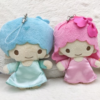 ตุ๊กตา พวงกุญแจ Little Twin Stars (Kiki &amp; Lala) งานSanrioแท้ หายากมากๆ ขนนุ่ม ป้ายผ้าชัด ขายเป็นคู่ งานสวยไม่มีตำหนิ