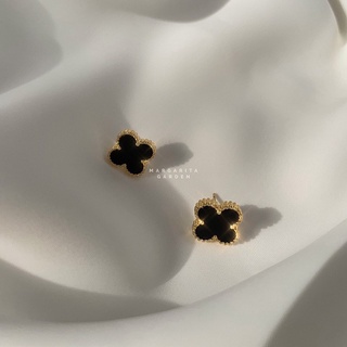 「 โค้ด ZJRP2 ลดทันที 45.- | ช้อปขั้นต่ำ 300.- 」 Margarita Lucky Clover Stud Earrings