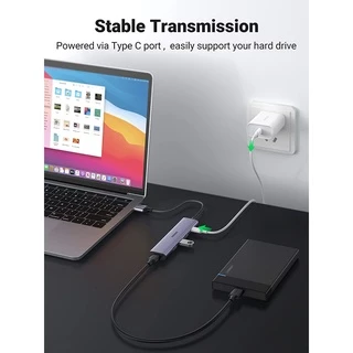 UGREEN รุ่น 20805 USB 3.0 Hub with 4 Port Expansion for Laptop, PS5, PS4, Xbox Surface,