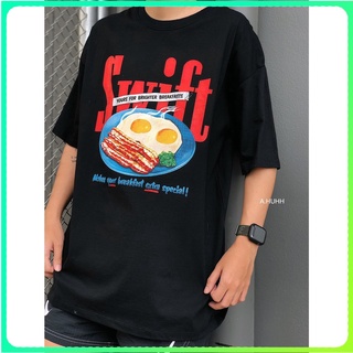 เสื้อยืด Freesize ลาย Breakfast (ไข่ดาว)สามารถปรับแต่งได้