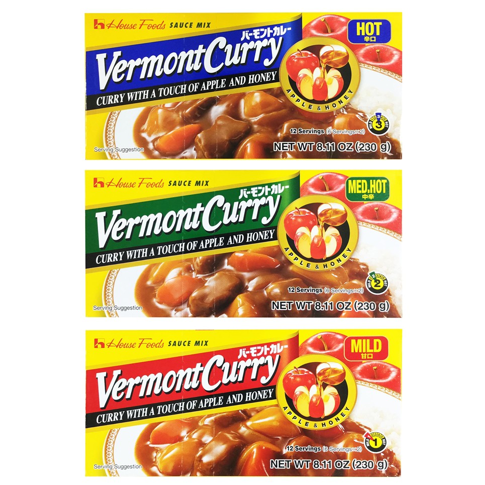 House Vermont Curry เฮ้าส์เวอมองต์แกงกะหรี่ เผ็ดน้อย / เผ็ดกลาง / เผ็ด