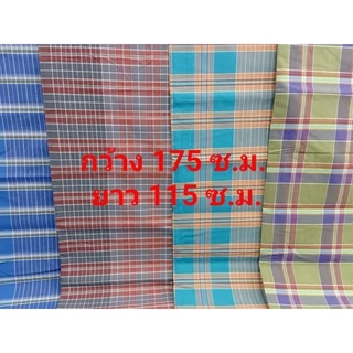 ผ้าโสร่งชายลายสก๊อตผ้าคอตตอน 100 % เย็บแล้วสำเร็จรูป ผ้าถุงผู้ชายลายตาราง ผ้าหน้ากว้าง ไม่โปร่งแสง ไม่ร้อน สีไม่ตก