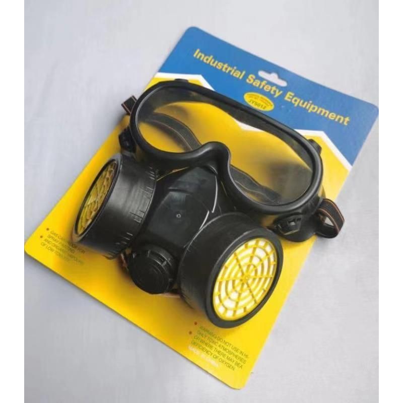 (มีของ) MEGA หน้ากากป้องกันสารเคมี ชนิดท่อคู่ พร้อมใส้กรอง และแว่น รุ่น MG522 ป้องกันสารเคมีก๊าซพิษ 