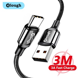 Elough สายชาร์จ Type C 3A USB C ชาร์จเร็ว สําหรับโทรศัพท์มือถือ