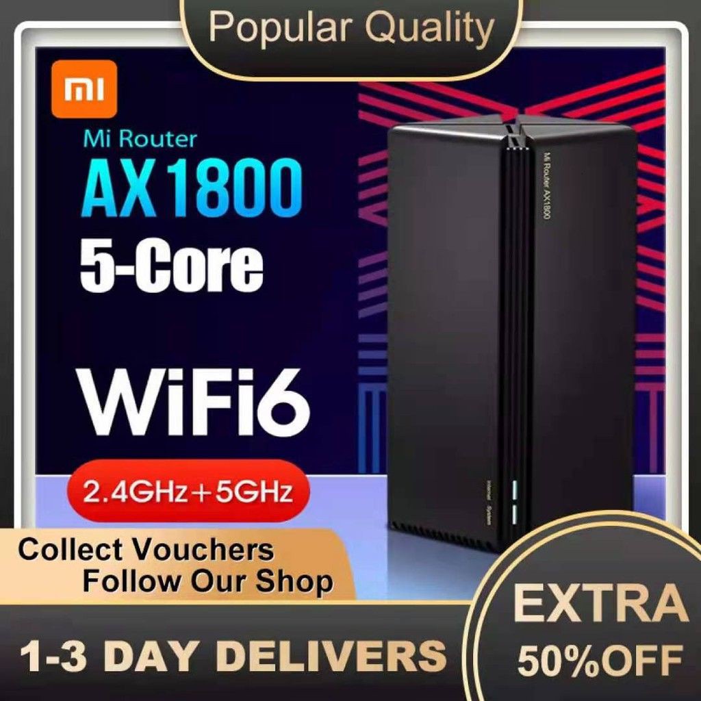 DiscountXiaomi AX1800 5G Wifi Repeater Extender Router Qualcomm Five ...