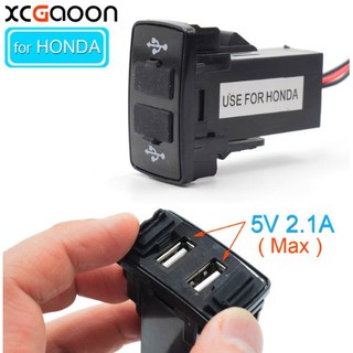 ช่อง USB Charger สำหรับ Honda Jazz City CRV Civic Accord