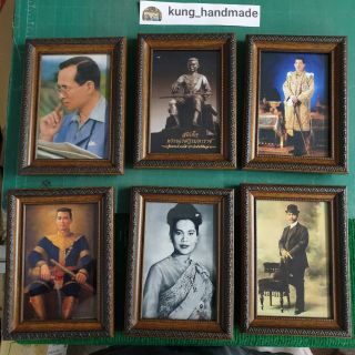 กรอบรูป (ได้6บาน) 13x19 ซม. (ติดผนัง+ตั้งโต๊ะ) (รูป+กรอบ+พร้อมกระจก)
