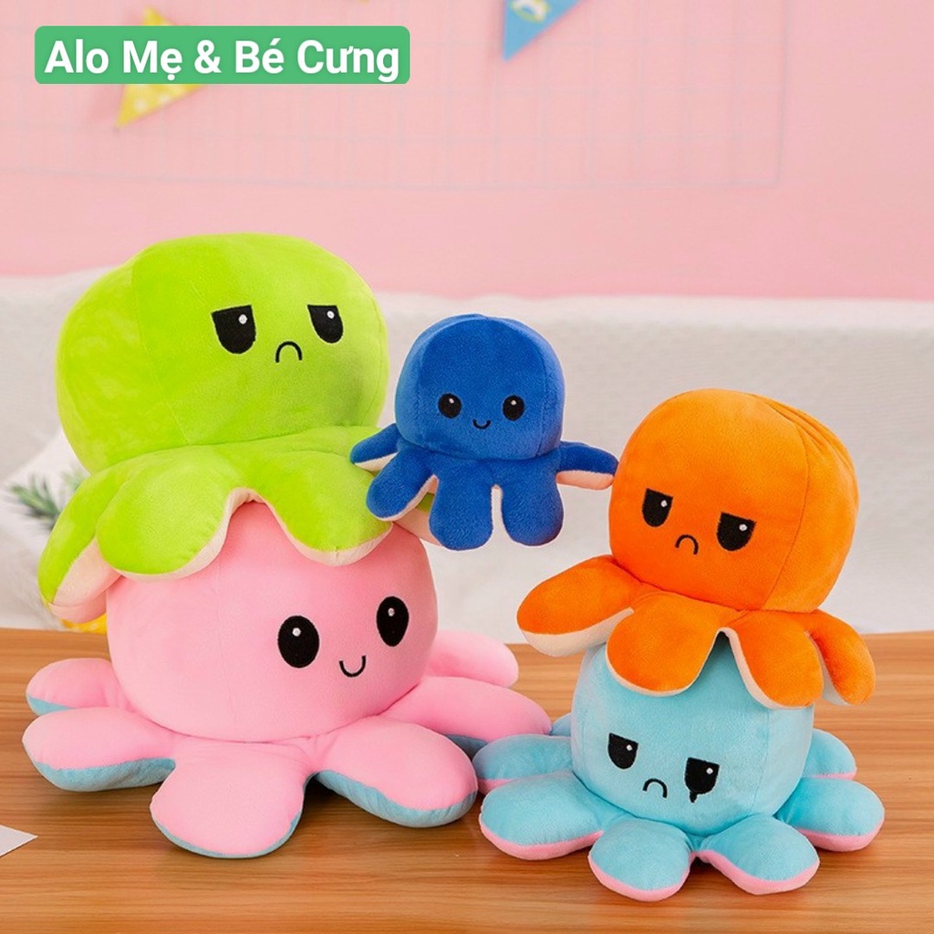 ESTEEL OCTOBER 20 CM - TYPE 1 - TWO-COLOR OCTOPUS - STUFFED OCTOPUS - OCTOBER TO REPLACE EMOTION