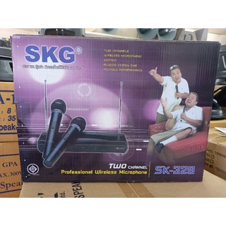 ไมล์ลอย SKG SK-328 VHF  ไมค์ลอย2ตัว