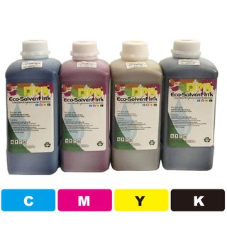 น้ำหมึกสี สำหรับ เครื่องพิมพ์ 1 Years ECO Solvent Ink Epson DX4 / DX5 / DX6 / DX7/DX11 หมึกพิมพ์ Roland Mimaki Mutoh 1L