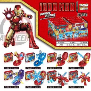 🚚🆓ส่งฟรีEMSไม่ต้องใช้โค้ด HJLEPIN 6950 IRON MAN IN A BOX (เลโก้จีน ไอรอนแมน กล่อง