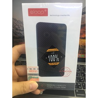 ส่วนลด แบตสำรอง Eloop E30 ความจุ5000mah ของแท้100% ขนาดเล็กและบาง เหมาะสำหรับพกพา