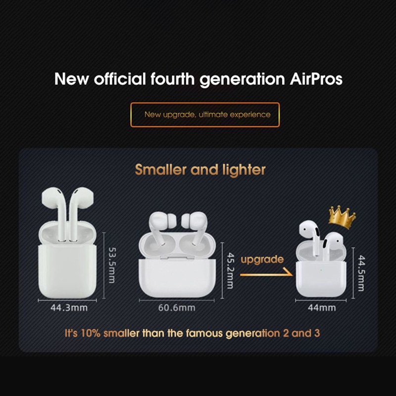 Pro4 หูฟังไร้สาย Android Pro ที่อุดหู สําหรับ iPhone Apple หูฟังเกมมิ่ง บลูทูธ 5.0 กันน้ํา กีฬา เพลง หูฟัง สําหรับ Samsung