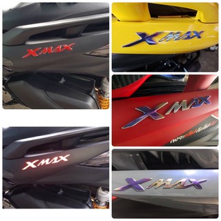 X-MAX โลโก้ฟิมล์ สติ๊กเกอร์Logo Xmax สีไทเทเนี่ยท &amp; สติ้กเกอร์ติดโลโก้ 3Mสะท้อนแสง