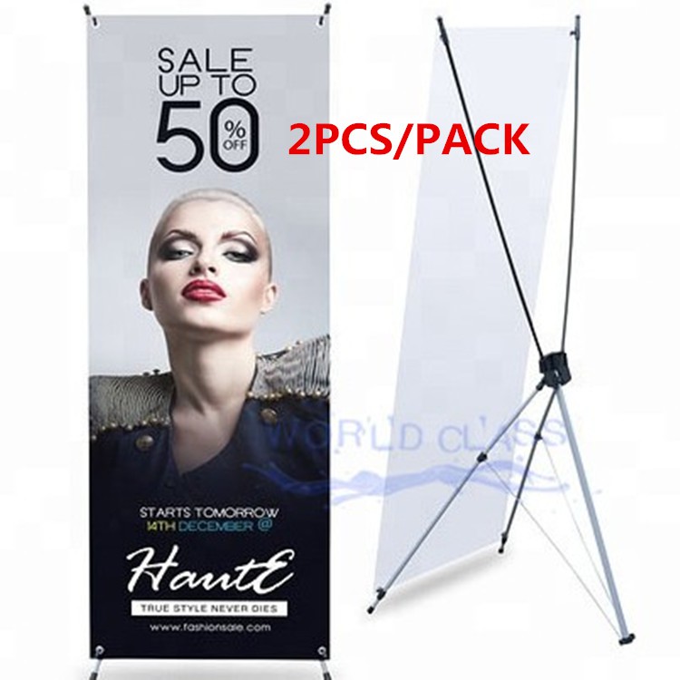2PCS ขาตั้งป้าย X สแตน ( NEW X frame C ขนาด 80X180 ซ.ม. )---NEW X frame C 80X180 cm