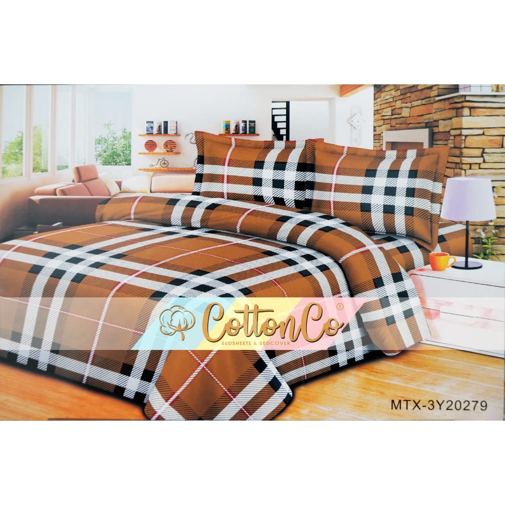 WAREHOUSE KINGSIZE BEDCOVER SET 180X200X20 "COTTON CO"