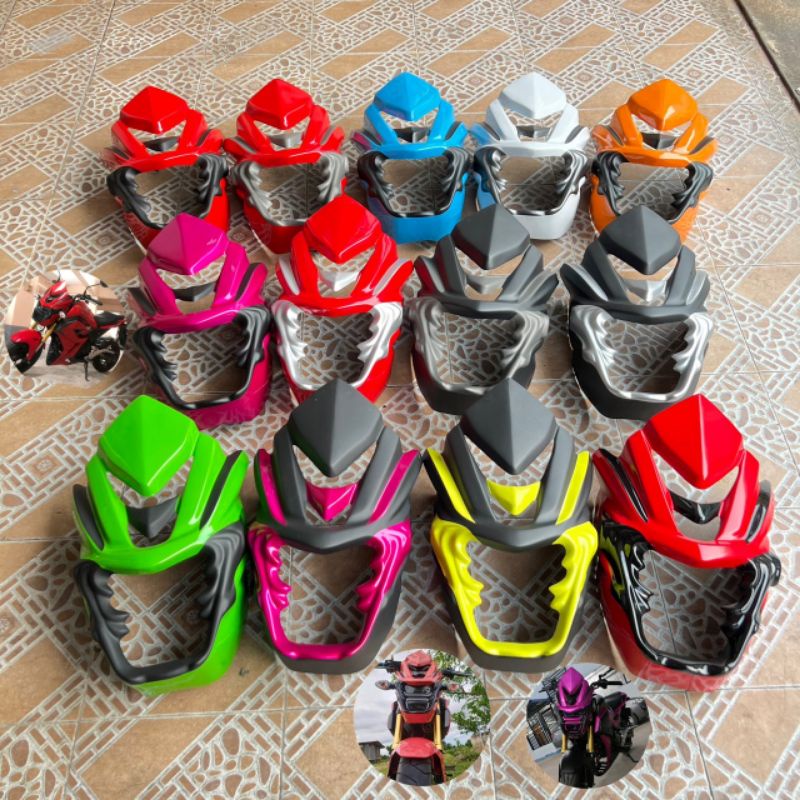 หน้ากาก ชิวหน้า ยักษ์ MSX SF มีทุกสี 14 สี(ตามสีรถเลยครบ) สั่งสีได้ตามชอบอยากไม่เหมือนใครสั่งได้เลย