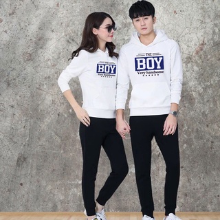 BK400-LONG+AA350 แฟขั่นเสื้อฮุ้ต แฟชั่นแขนยาว+กางเกงขายาว ใส่ได้ทั้งหญิงและชาย